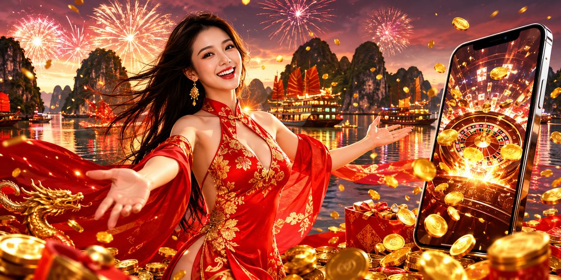Du khách tại Hạ Long Bay dùng điện thoại chơi casino trực tuyến trong dịp lễ hội